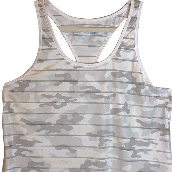 Zyia Active Havana White Camo Stripe Racerback Tank‎ Size XL ZA2373 - Picture 3 of 11